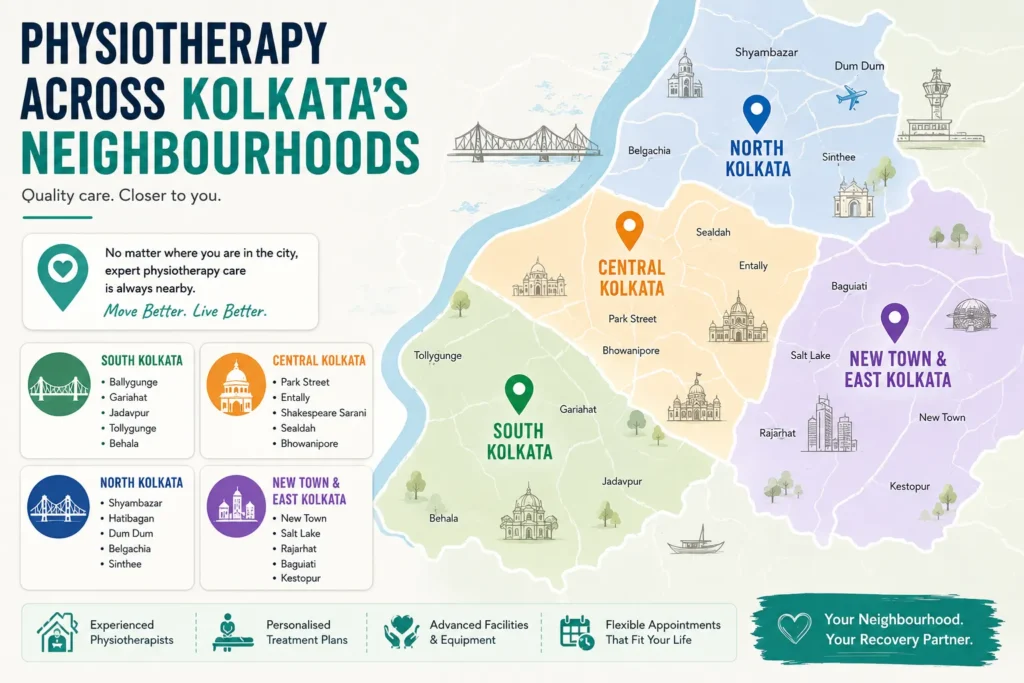Physiotherapy Across Kolkata’s Neighborhoods