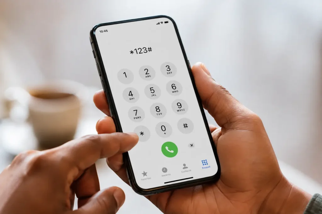 Checking a Jamaican phone's network before sending a top-up