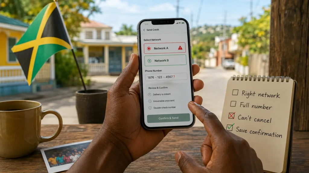 jamaica mobile recharge mistakes